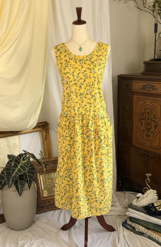 Abito midi donna stile vintage