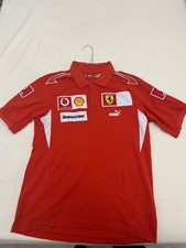 Polo Scuderia Ferrari Marlboro F1 PUMA Vintage M Pit Crew Uomo Vodafone
