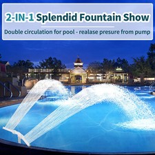 Spruzzatore per piscina laghetto nuoto regolabile in cascata piscina terra ir...