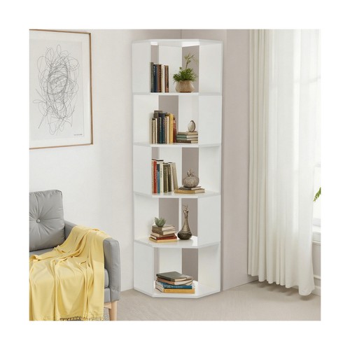 Scaffale angolo bianco - scaffale,