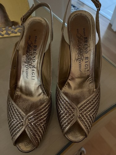 Bruno magli gold woven - gold,