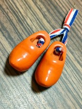 Dutch Wooden Shoes Souvenir Charm Keychain Tokyo 2020 Olympics Dutch Team