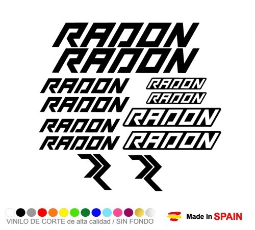 Pegatinas vinilo radon - pegatinas,
