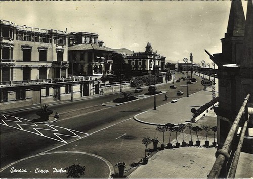 Genova corso italia v1956 - corso,