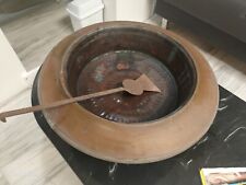 Braciere Vintage Rame E Con Piedi In Ottone E Paletta In Ferro