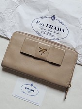 Portafoglio Prada Saffiano Fiocco Cammeo Wallet 
