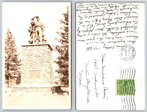Cartolina statua monumento - statua,