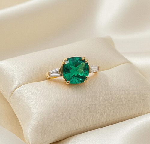 Anello smeraldo lega - anello, smeraldo,