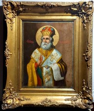 Antica icona russa  "Santo