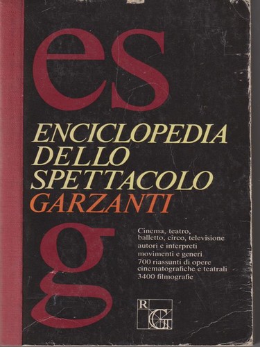 Enciclopedia dello spettacolo - enciclopedia,
