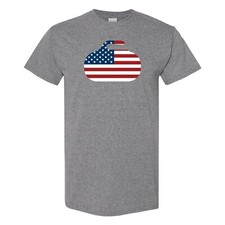 USA Curling Stone - T-shirt