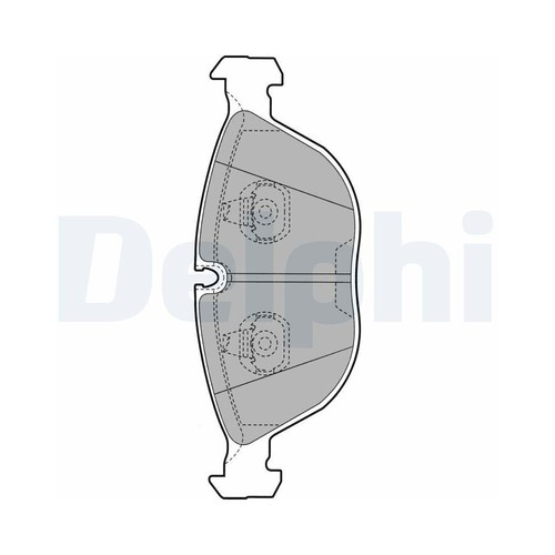 Kit pastiglie freno delphi - kit,