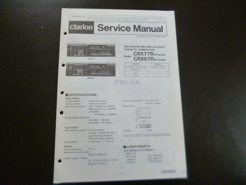 Manuale servizio originale - manuale,