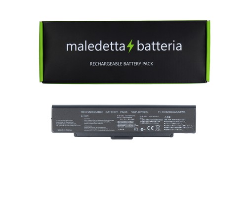 Batteria nera per sony - batteria,