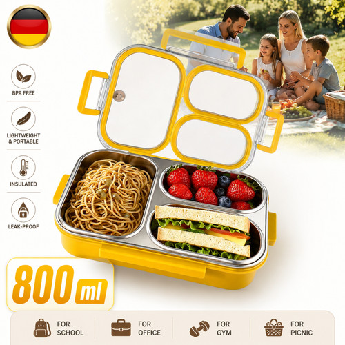 Lunchbox bento acciaio - in,