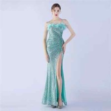 Vestito Abito Elegante Lungo