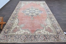 Oushak Turkish Vintage Rug