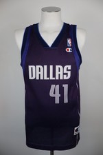 CHAMPION DALLAS CANOTTA BASKET NBA UOMO TG S SPORT NOWITZKI N 41 T-SHIRT VINTAGE