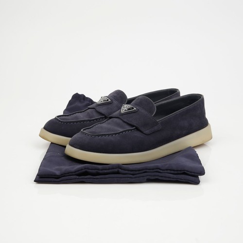 Prada triangle logo loafers - triangle, 36