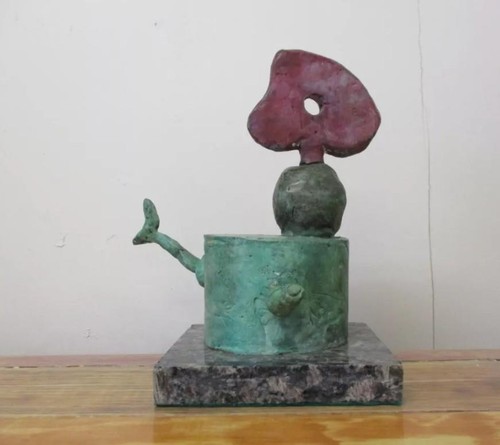 Scultura bronzo joan miro - scultura, in