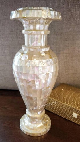 Vaso fiori intarsiato - da, 15"