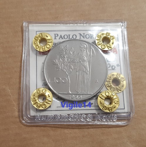 100 lire 1966 periziate - 100,