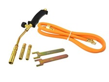 CANNELLO SALDATORE A GAS TORCIA  25 35 50 mm BRUCIATORE TUBO BECCHI 2 kW