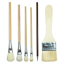 Confezione da 6 Pennelli per Pittura Pennello per Smalto per Ceramica Set d3326