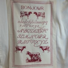 Asciugapiatti cucina mano Paris je t'aime 100% cotone francese country chic 19x28" 