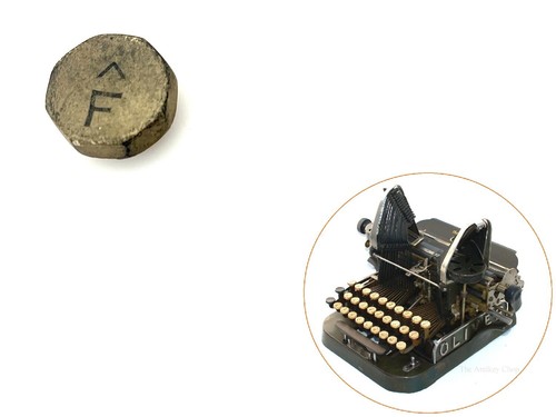 Oliver typewriter f key - oliver,