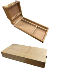 Spazzola per pittura artista, matite e strumenti da disegno scatola portaoggetti in legno apertura a flip HX31