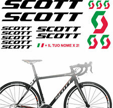 KIT 15 ADESIVI PRESPAZIATI BICI SCOTT LOGO BICOLORE