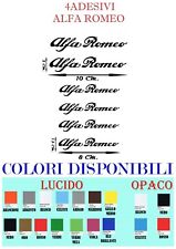 6 Adesivi ALFA ROMEO per pinze freni specchietti sticker tuning decal cruscotto