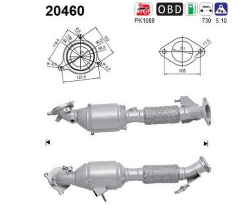 110 150 catalizzatore - kw,