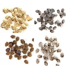 50 & 100 pz borchie in metallo teschio ferro su o hot fix in vari colori prezzo inferiore