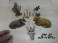 PRESEPE COMPLETO PASTORI LANDI 10 CM NATIVITA' 6 PZ NATALE S.GREGORIO ARMENO 