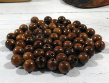 Perline grani in legno di noce
