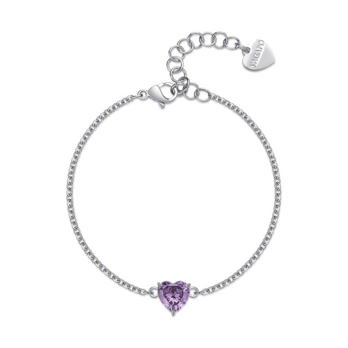 Bracciale con charm cuore - bracciale,