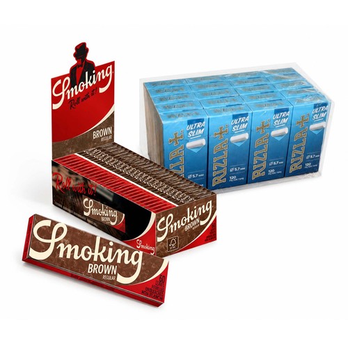 Kit cartine fumo marrone 70mm - cartine,