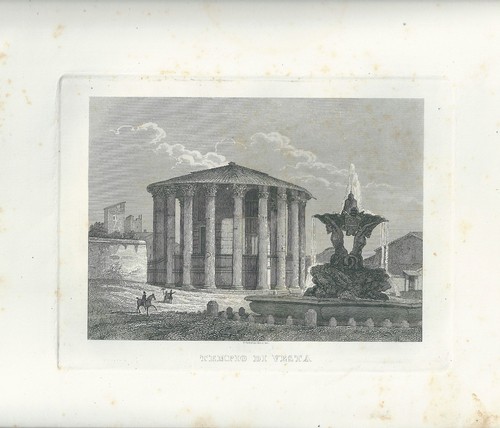 1848 roma tempio vesta - 1848,