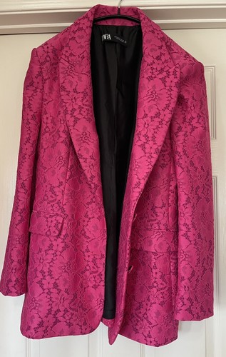 Giacca blazer pizzo rosa - blazer,