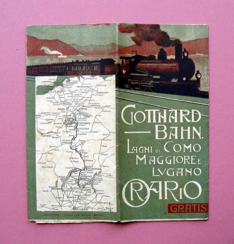 Gottard bahn 1905 laghi - 1905, como