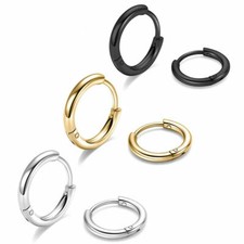 1pair acciaio inox orecchini - orecchini, a