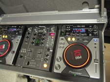 PIONEER CDJ DJM 400 - 440 SET COME NUOVO con flight case