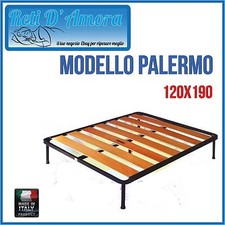 RETE A DOGHE LARGHE IN FAGGIO120X190cmUNA PIAZZA E MEZZA FASCIA LARGA ORTOPEDICA