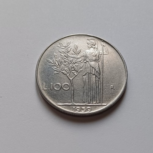 Moneta 100 lire - 100, 1959