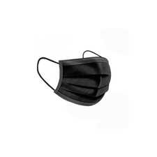 MASCHERINE CHIRURGICHE ProSafe NERE CF. 50PZ IN TNT A 3 STRATI CON ELASTICI - CE