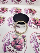 Ghiera Custom  36 mm Placcata Oro E Zirconi datejust 16233 18038 18238