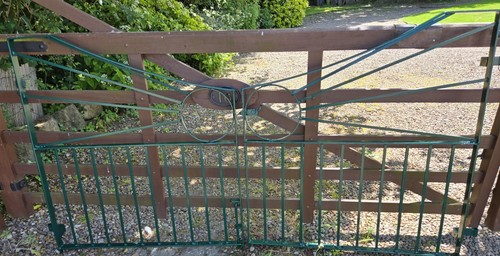 Wrought iron art deco driveway - iron,