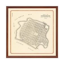 Vecchia mappa di Coronado, CA